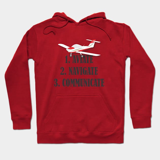 Aviate, Navigate, Communicate Hoodie by GregThompson